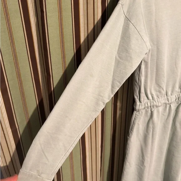 Gray Casual Long Sleeve Crew Neck Dress - Picture 3 of 8